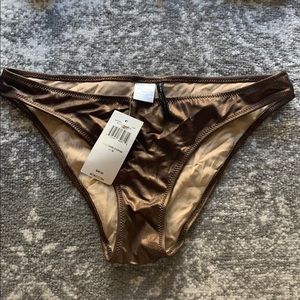 BCBGMAXAZRIA copper bikini bottoms